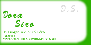 dora siro business card