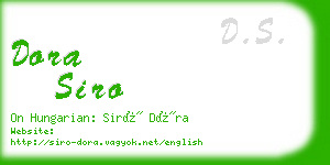 dora siro business card